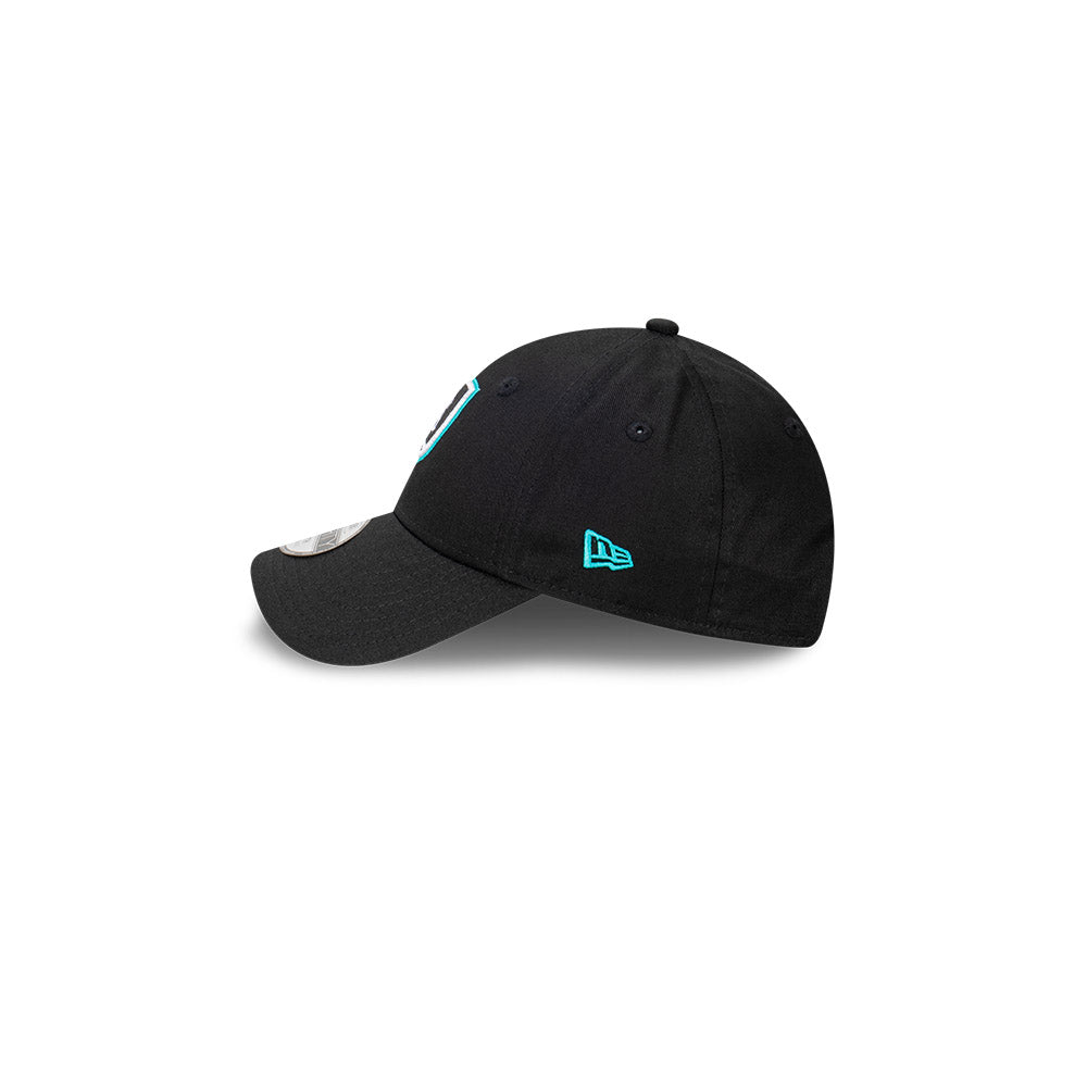 Port Adelaide Power Kids Hat - AFL Official Team Colour Black 9Forty Kids Strapback Cap - New Era